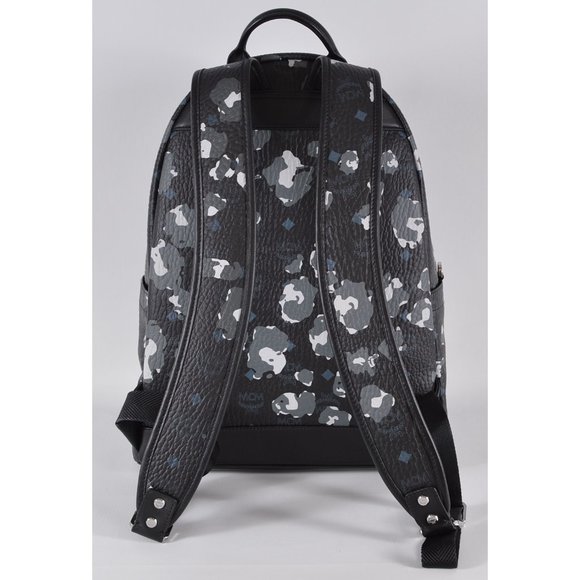 MCM Stark Floral Leopard Visetos Backpack Bag - Picture 6 of 11
